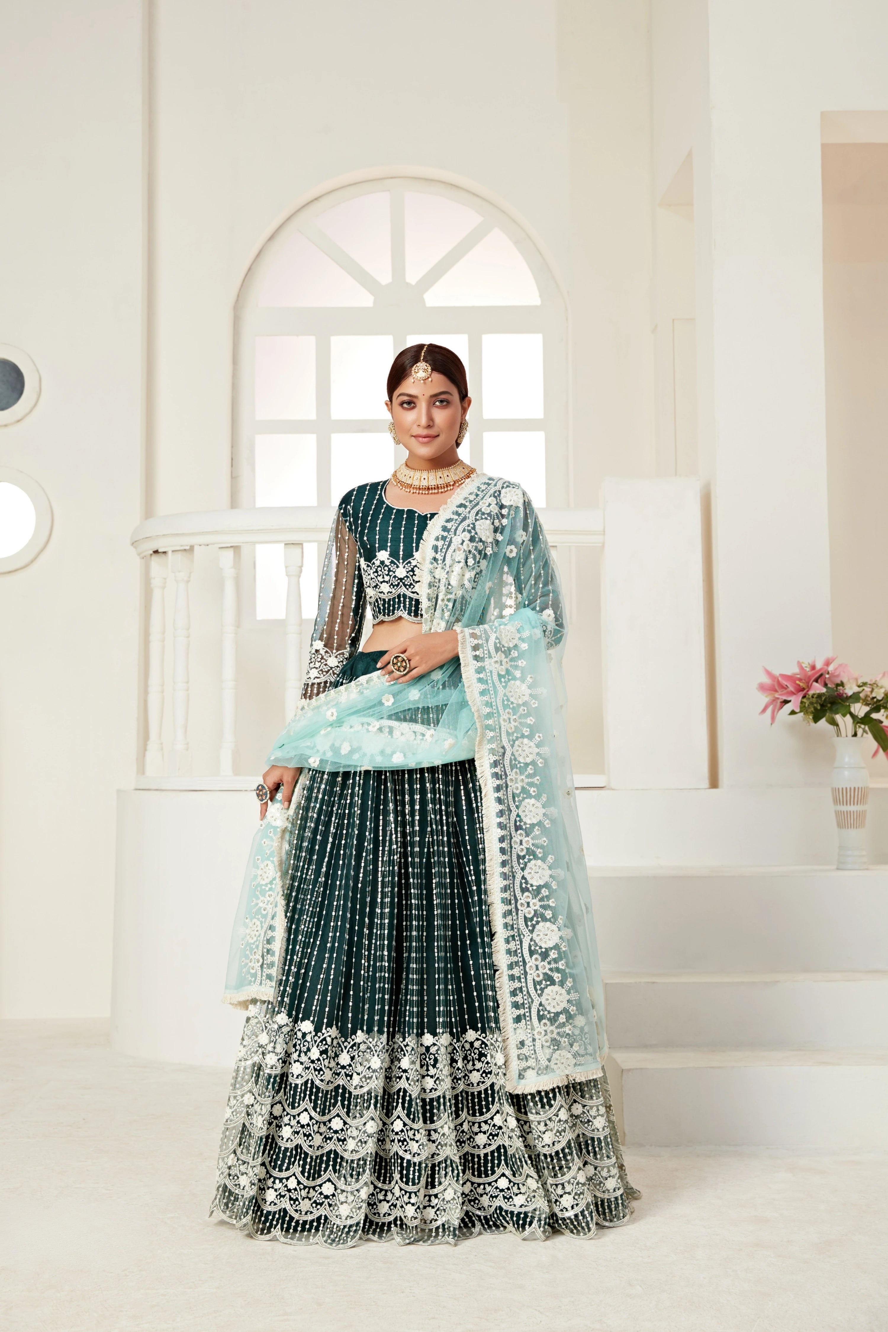 Riwayat Heavy Sequins Lehenga – Kalyanja
