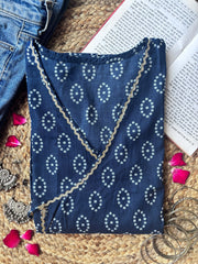 Aaysha Bandhani Wrap-Tie Short Kurti - kalyanja