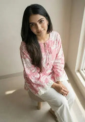 Aahana Bell Sleeves Short Kurti - kalyanja