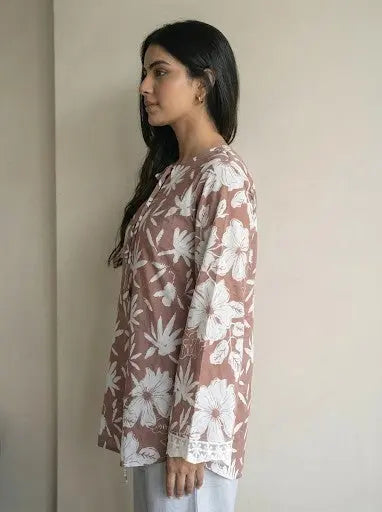 Bhumi Bell Sleeves Short Kurti – Kalyanja
