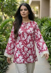 Smrithi Bell Sleeves Short Kurti – Kalyanja