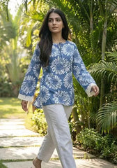 Suhana Bell Sleeves Short Kurti - kalyanja