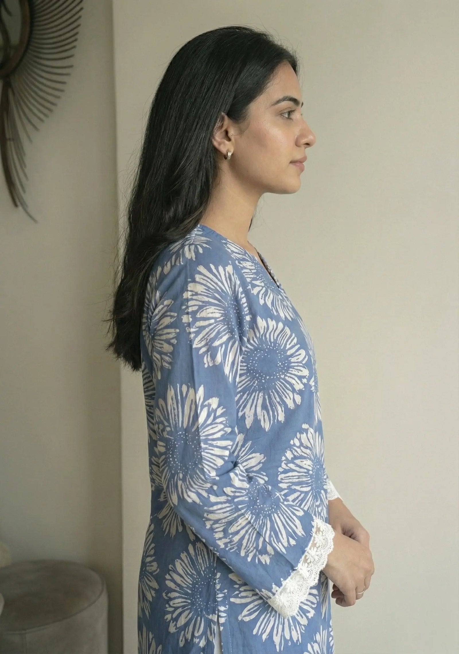 Suhana Bell Sleeves Short Kurti – Kalyanja