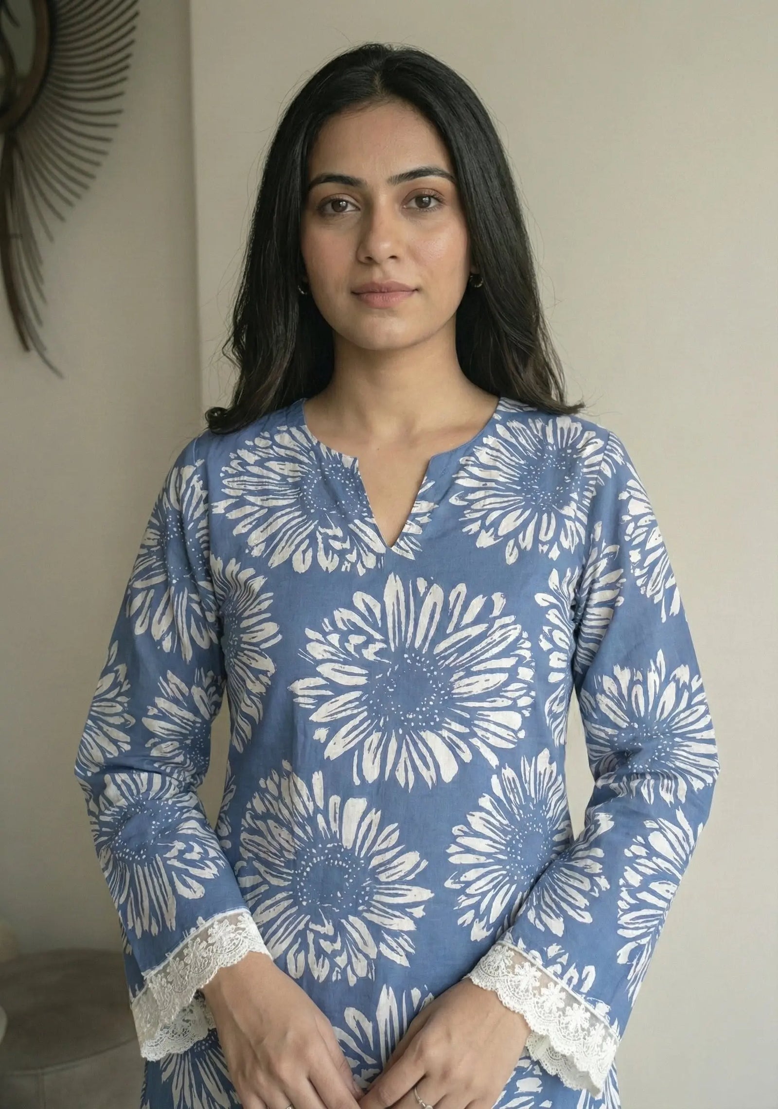 Suhana Bell Sleeves Short Kurti – Kalyanja