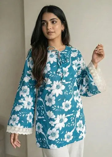 Tina Bell Sleeves Short Kurti – Kalyanja