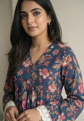 Nancy Peplum Style Short Kurti - kalyanja