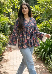Nancy Peplum Style Short Kurti Kalyanja