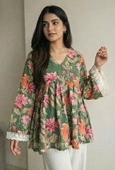 Gungun Peplum Style Short Kurti – Kalyanja