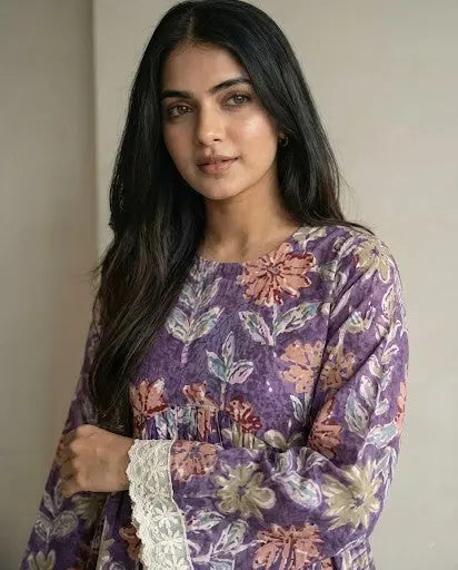 Pinku Peplum Style Short Kurti - kalyanja