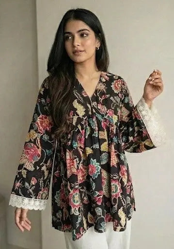 Jyoti Peplum Style Short Kurti – Kalyanja