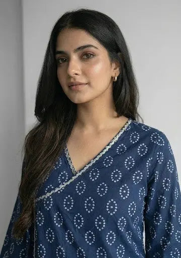 Aaysha Bandhani Wrap-Tie Short Kurti – Kalyanja