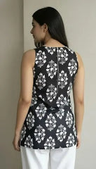 Shania Halter Neck Slit Short Kurti - kalyanja