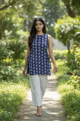 Neha Halter Neck Short Kurti – Kalyanja
