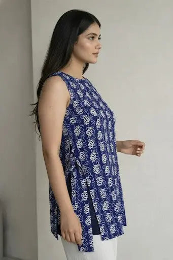Neha Halter Neck Short Kurti – Kalyanja