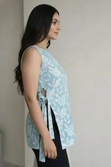 Gunjan Halter Neck Short Kurti – Kalyanja