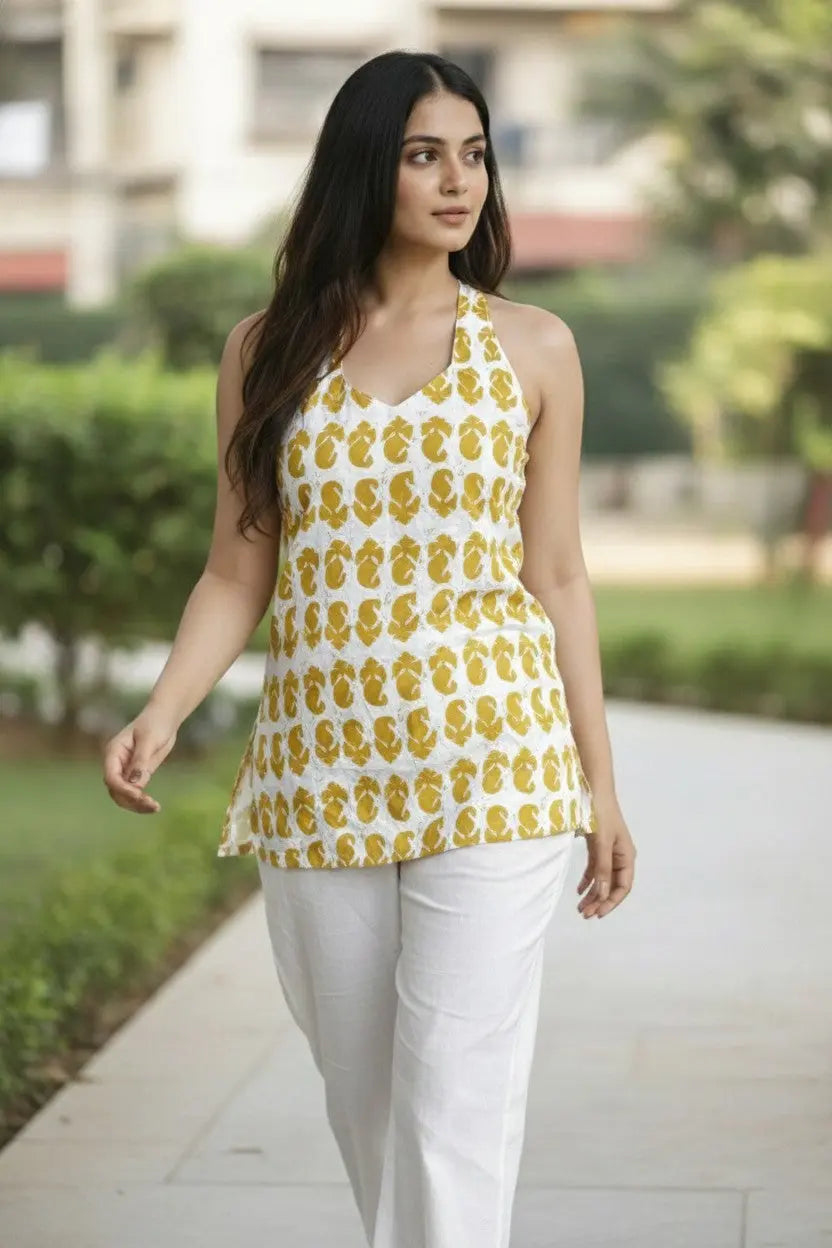 Anshu Backless Short Kurti Kalyanja