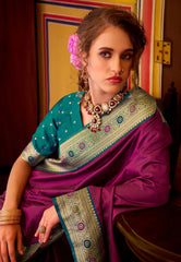 Komal Zari Woven Border Saree Kalyanja Fashion