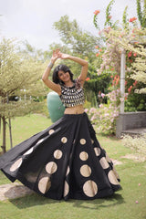 Designer ethnic wear featuring a dramatic flared silhouette for effortless grace and movement.