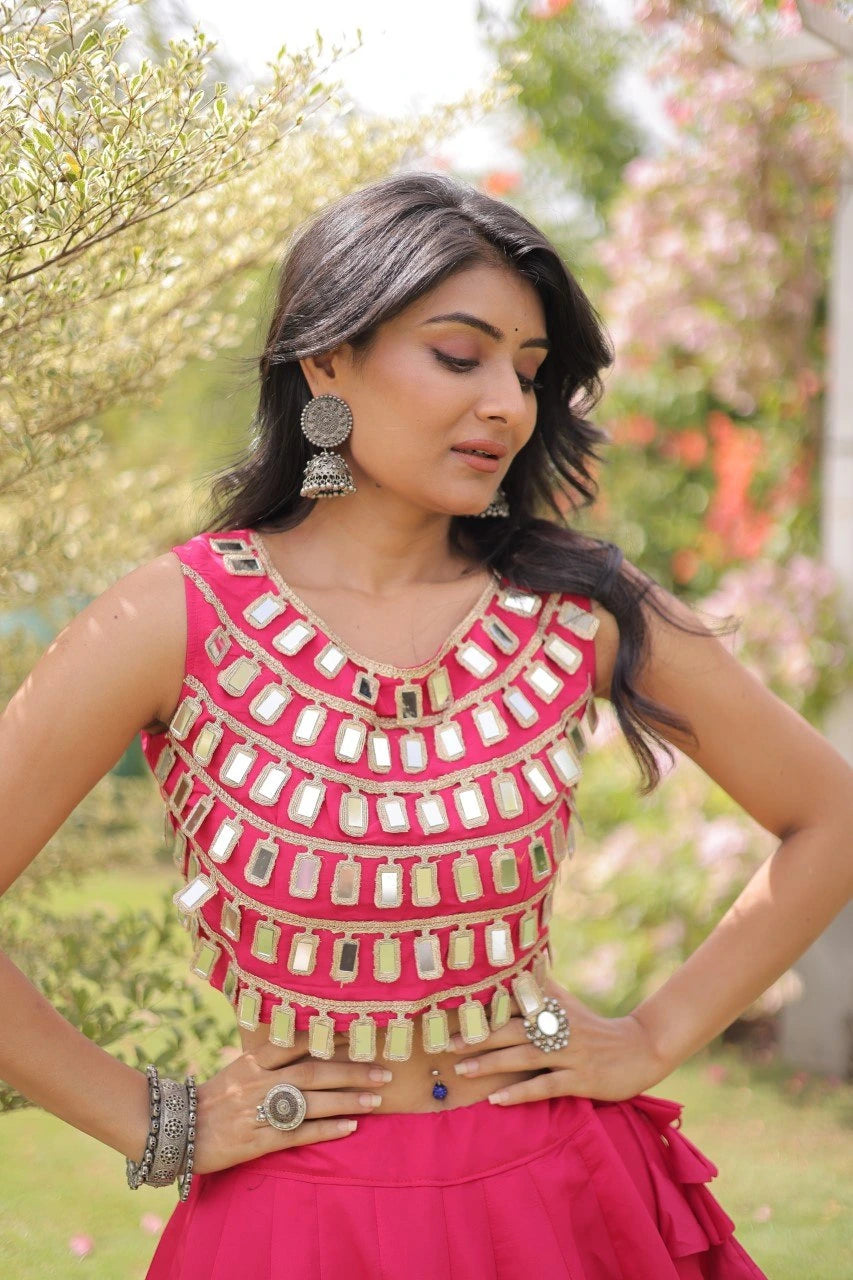 Beautiful Indian lehenga set perfect for weddings, sangeet, mehendi, festive celebrations, and special occasions.