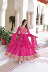 Ishani Sequins & Zari Embroidery Gown – Kalyanja