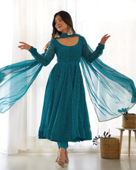 Rama Laheriya Print Fox Georgette Suit – Kalyanja