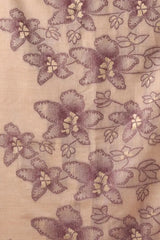 Beige Jacquard Weaving Saree flat lay – full 5.5m saree with blouse piece, KS301 by Kalyanja
