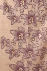 Beige Jacquard Weaving Saree flat lay – full 5.5m saree with blouse piece, KS301 by Kalyanja