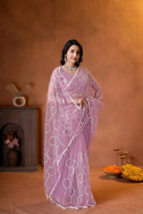 Perfect designer saree for weddings, receptions, engagement ceremonies, festive celebrations, and special evening occasions.