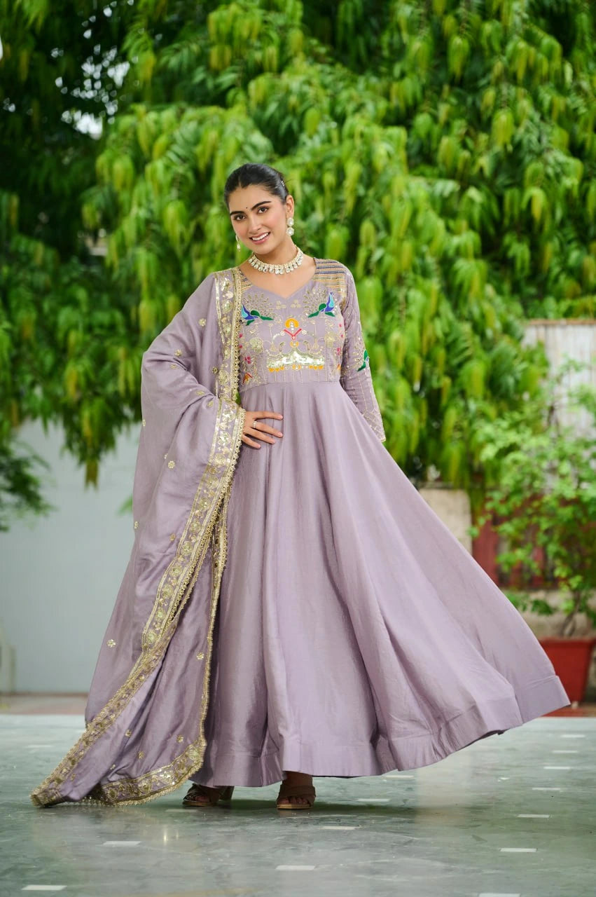 Aisha Sequins Embroidery Gown – Kalyanja