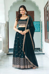 Naira Fox Georgette Lehenga - kalyanja