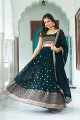Naira Fox Georgette Lehenga - kalyanja