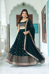Naira Fox Georgette Lehenga - kalyanja
