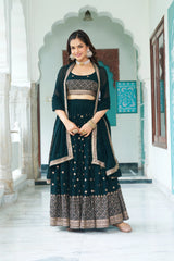 Naira Fox Georgette Lehenga - kalyanja