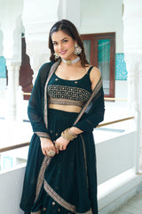 Naira Fox Georgette Lehenga - kalyanja