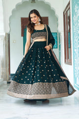 Naira Fox Georgette Lehenga - kalyanja