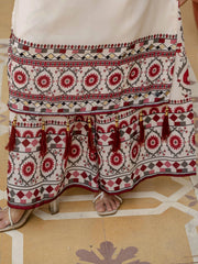 Off White Digital Print Muslin Suit – Kalyanja