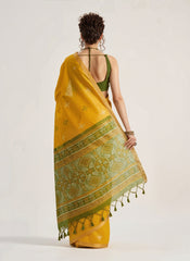 Yellow Weaving Patola Silk Saree Kalyanja Fashion