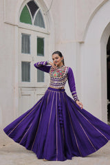 Soft Purple Roman Lehenga