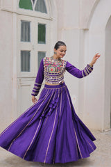 Soft Purple Roman Lehenga