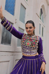 Soft Purple Roman Lehenga