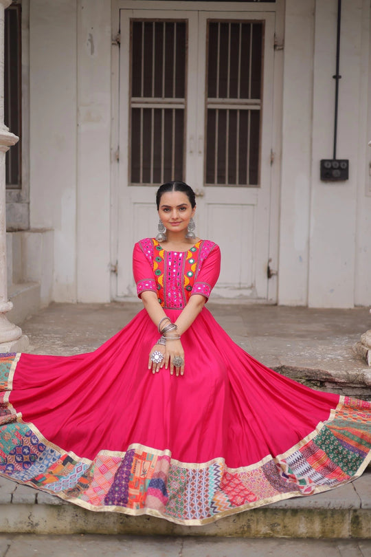 Dark Pink Roman Dress