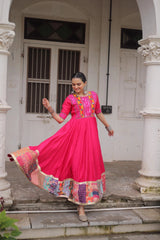 Dark Pink Roman Dress