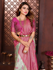 White Banarasi Tissue Silk