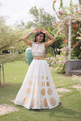 Beautiful Indian lehenga set perfect for weddings, haldi ceremonies, mehendi, festive celebrations, and special occasions.