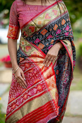 Blue Zari Work Soft Banarasi Silk Saree - kalyanja