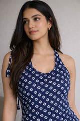 Tara Spaghetti Strap Short Kurti Kalyanja