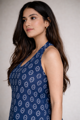 Aarya Bandhani Backless Short Kurti Kalyanja