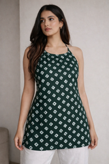 Reva Spaghetti Strap Short Kurti Kalyanja