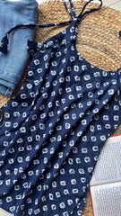 Tara Spaghetti Strap Short Kurti Kalyanja