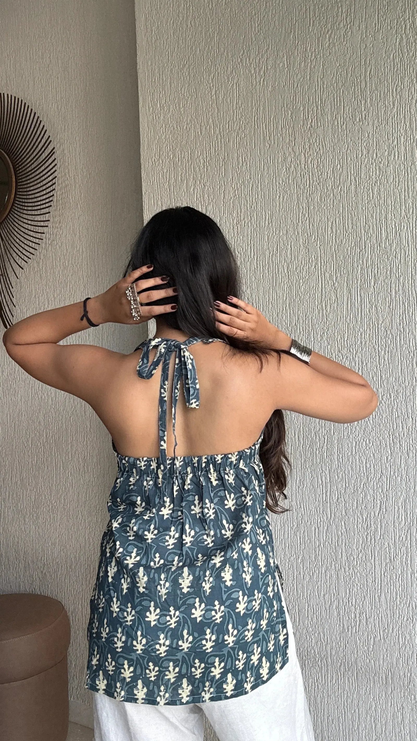Naina Backless Short Kurti Kalyanja